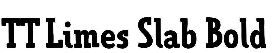 TT Limes Slab Bold Yazı tipi ücretsiz indir